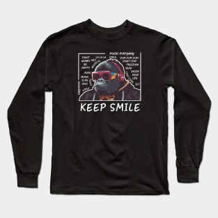 Happy with music Long Sleeve T-Shirt